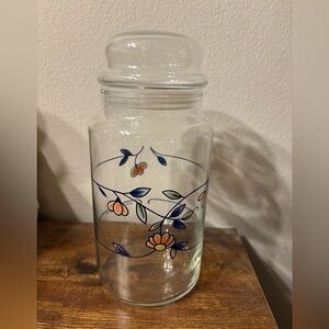 Vintage Princess House floral accented storage canister